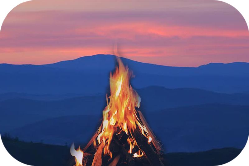 Rosh Chodesh Signal Fire in Meron, Eretz Yisrael